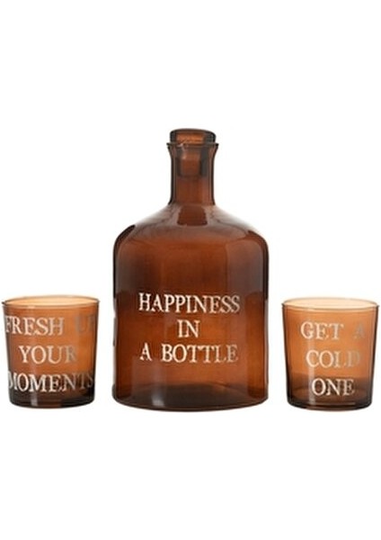 Mudo Concept Retro İçecek Seti 1,9 lt Amber Cam Malzemeden Şık Tasarım fiyatları