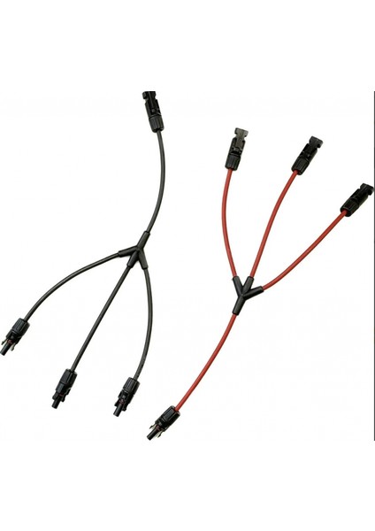 3 Lü Mc4 Solar Konnektör 3 In 1 Kablolu Paralelleme