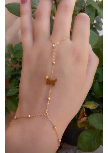 Şahmeran Zarif Kelebek Tasarım El Aksesuarı