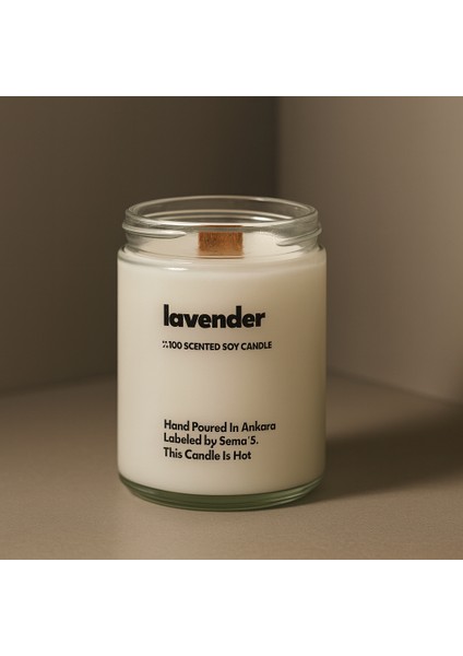 : Lavender : Cam Kavanozda Kokulu %100 Soya Mum (Lavanta) fiyatları