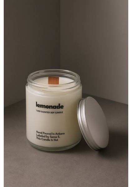 : Lemonade : Cam Kavanozda Kokulu %100 Soya Mum (Limon, Portakal, Vanilya, Bergamot) fiyatları