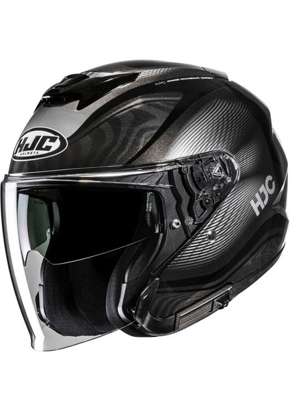 I31 Depe Mc5 Yarım Motosiklet Kaskı Siyah