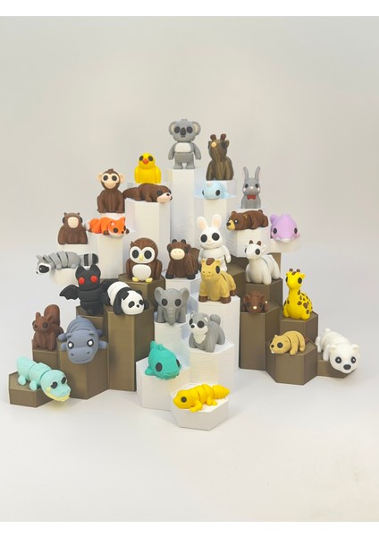 Minik Hayvanlar 30’lu Oyuncak Seti Grup2 – Organik, Hareketli, Eklemli ve Eğitici