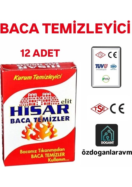 Baca Boru Temizleyici Baca Kurum Açıcı 12 Adet