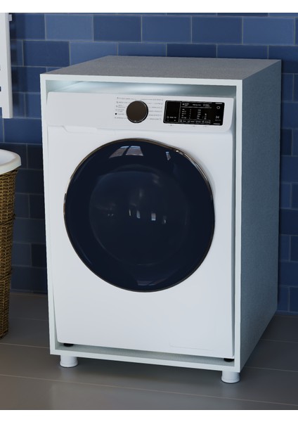 Crown Çamaşır Makine Dolabı Beyaz modelleri