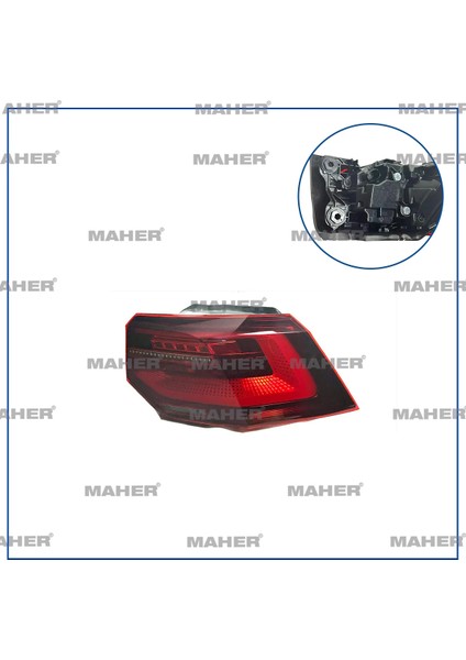 STOP LAMBASI GOLF8 2021 DIŞ SAĞ LED HIGHLINE 5H0945208A