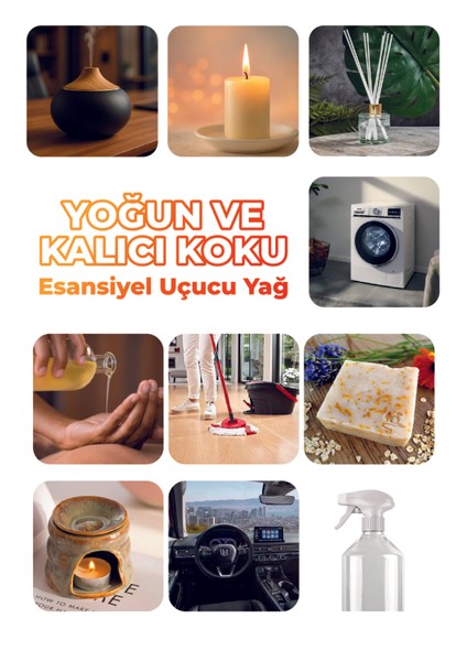 Yeşil Elma Oda Kokusu 3'lü Set- Doğal Esansiyel Uçucu Yağ, Difüzör Esansı, Buhurdanlık Yağı fiyatları