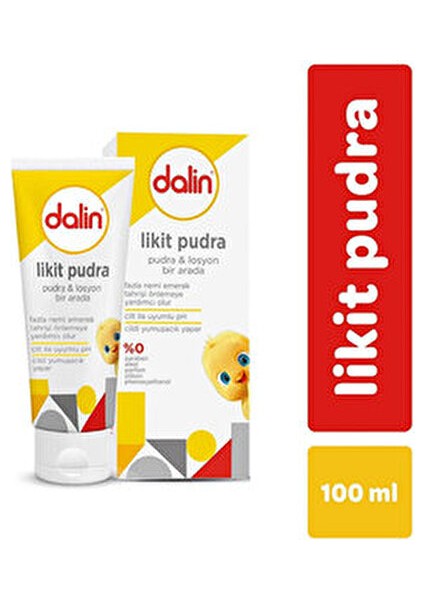 Likit Pudra Bebeğinizin Cildine Uygun Hipoalerjenik 100 ml Dermatolojik Olarak Test Edilmiş fiyatları