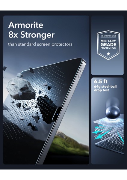 iPad Air 11 2025 (M2-M3) Ultrafit Armorite Ekran Koruyucu 2 Adet indirimleri