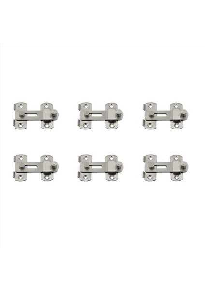 6 Pcs 20X50X70MM Paslanmaz Çelik Ev Güvenlik Kapısı Kapı Cıvatası Mandal Slayt Kilit Donanımı (Yurt Dışından)