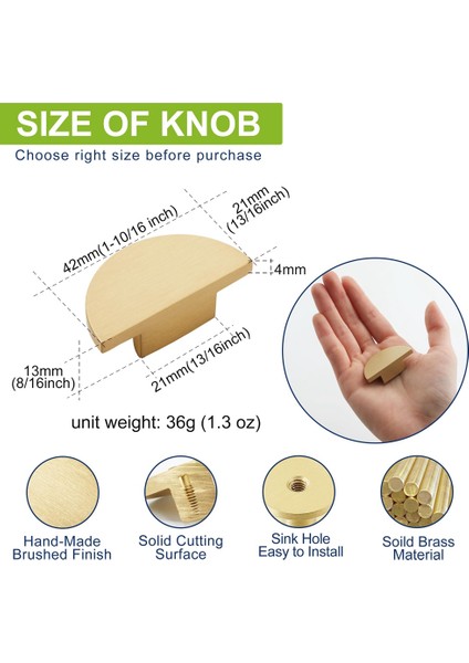 5 Paket Katı Pirinç Dresser Çekmeci Çekmeler Yarı Direme Mutfak Dolabı Düğmeleri ve Kulpları Kabine ve Çekmece Için Altın Düğmeleri (Yurt Dışından) modelleri