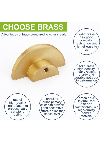 5 Paket Katı Pirinç Dresser Çekmeci Çekmeler Yarı Direme Mutfak Dolabı Düğmeleri ve Kulpları Kabine ve Çekmece Için Altın Düğmeleri (Yurt Dışından) fırsatları