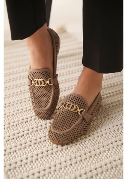 Sally Kadın Süet Vizon Günlük Ayakkabı modelleri