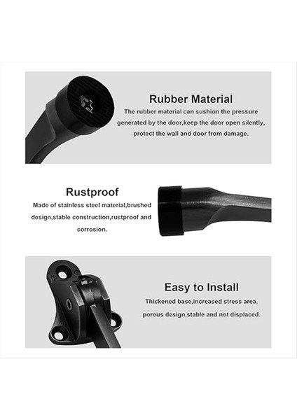 4 Set At Nalı Kapı Üstleri Hareketli Kapı Destekleri Ayak Frenleri Kapı Durak Kapısı Kapanmaları Kapı Kelepçeleri Duvar Koruyucuları (Yurt Dışından) fırsatları