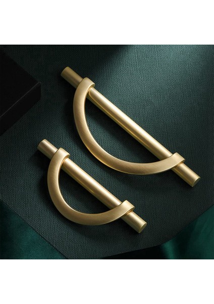 2pcs Altın Dolap Çekirek Çekmecesi Çekerler Yarım Ay Şekilli Dolap Çekirdekler Çekmeceli Elbise Kolları Mutfak Dolap Kolları Bir (Yurt Dışından) modelleri