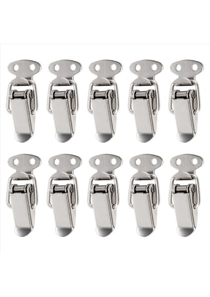 10PCS Dolap Yay Yüklü Demir Düz Döngü Geçiş Mandal 45MM Uzunluk (Yurt Dışından) modelleri