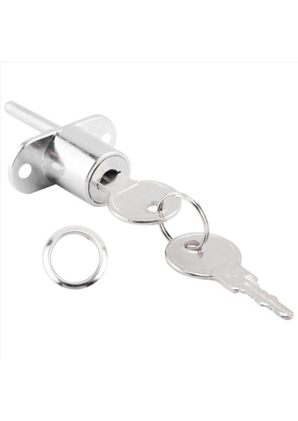19MM Silindir Kafa Çapı Gümüş Ton Metal Çekmece Piston Kilidi 2 Anahtar (Yurt Dışından) fiyatları