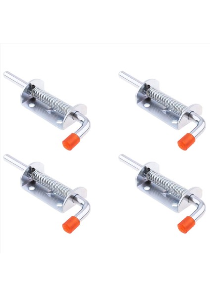 4x Metal Kilit Namlu Cıvatası Yaylı Mandalı Kapı Kulübesi Için Ağır Dereceli Kapı Kapısı Bagaj Kapağı Römork Garaj (Yurt Dışından)