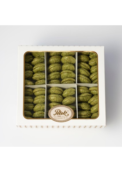 6 Gözlü Fıstıklı Acıbadem Kutu (600 Gr)