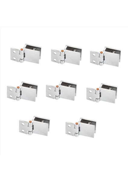 16 Cam Kapı Menteşesi 5mm-8mm Ayarlanabilir Dikdörtgen Kelepçe Dolap Dolap Cam Kapı Menteşeleri Için Tek Klips (Yurt Dışından) fiyatları