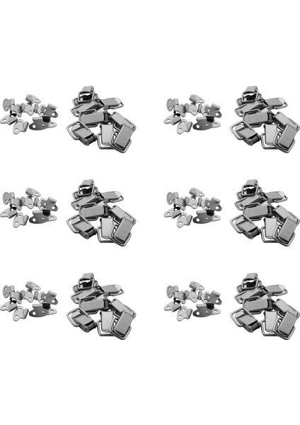 60PCS Dolap Yay Yüklü Demir Düz Döngü Geçiş Mandal 45MM Uzunluk (Yurt Dışından)