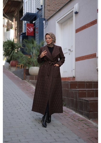 Rüyam Jakarlı Şal Yaka Kapitone Mont - 7003 fiyatları