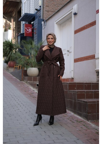 Rüyam Jakarlı Şal Yaka Kapitone Mont - 7003 fırsatları