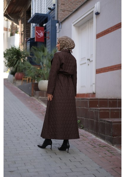 Rüyam Jakarlı Şal Yaka Kapitone Mont - 7003