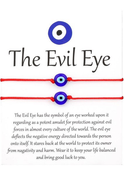 Nazar Boncuklu Türk Mavi Göz Bilekliği (Yurt Dışından)