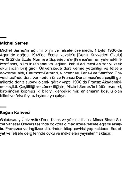 Parazit - Michel Serres modelleri