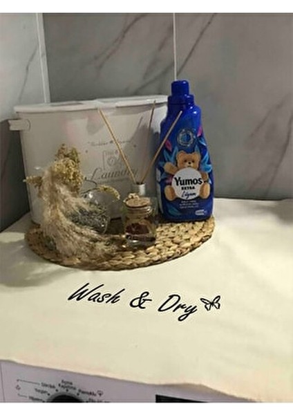 Krem Çamaşır Makinesi Örtüsü Sıvı ve Leke İtici Özellikli Plastik 95 x 52 cm fırsatları