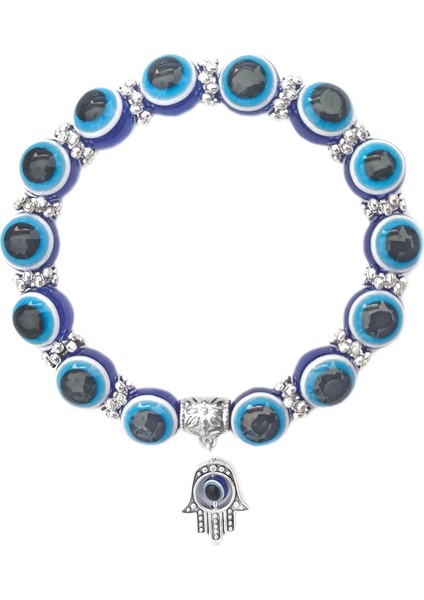 Nazar Boncuklu Türk Mavi Göz Bilekliği (Yurt Dışından)