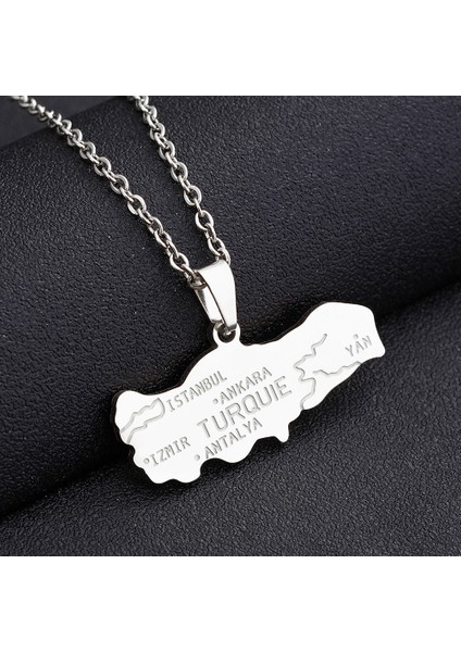 Türk Şeytan Gözü Kolye Titanyum Takı (Yurt Dışından)