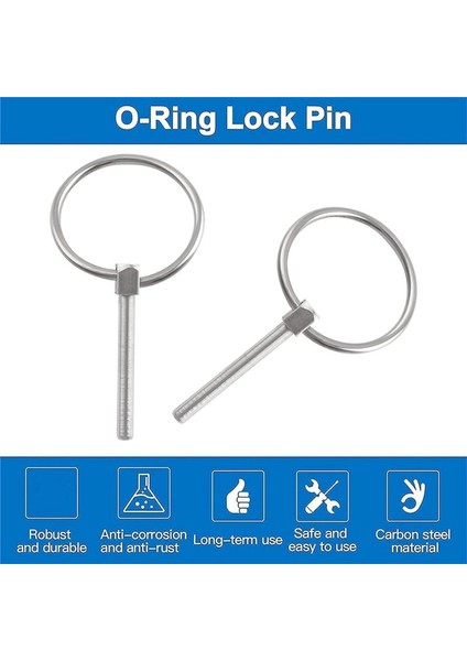 Lynch Pim 4pcs Dıa 4 5mm 316 Paslanmaz Çelik Yuvarlak Güvenlik Pimleri Römork Kilit Pimi Tutma Pimleri Lynch Pin Bağlanıcılar (Yurt Dışından) modelleri