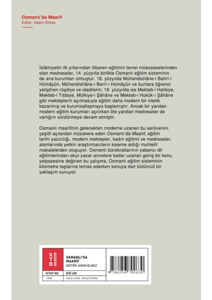Osmanlı'da Maarif - Adem Ölmez fiyatları