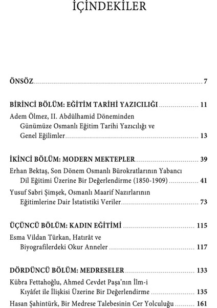 Osmanlı'da Maarif - Adem Ölmez modelleri