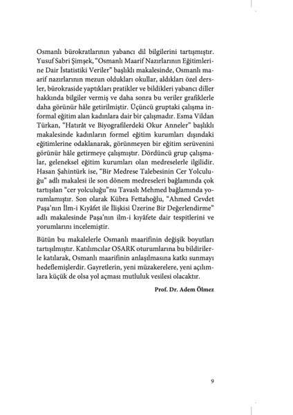 Osmanlı'da Maarif - Adem Ölmez