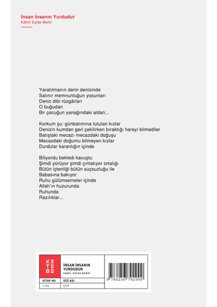 İnsan İnsanın Yurdudur - Kâmil Eşfak Berki fiyatları