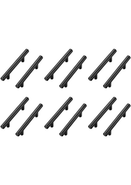 12 Paket Dolabı Çekir Siyah Paslanmaz Çelik Mutfak Çekmecesi Dolap Kolları 150MM Uzunluk 96MM Delik Merkezi (Yurt Dışından)