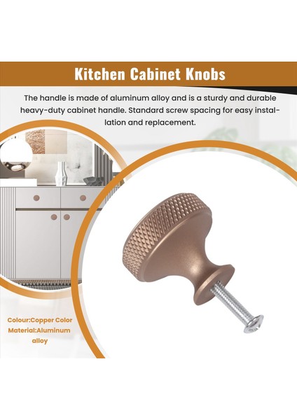 10 Pack Mutfak Dolabı Topuzları Tramvay Etli Dişliler Kabine Donanım Alüminyum Düğmeler Için Dresser Çekmeceleri Bakır Renk (Yurt Dışından) fırsatları
