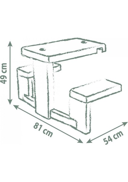 Oyun Evleri Aksesuarı - Piknik Masası 810927 indirimleri