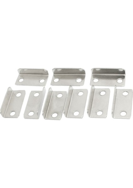 20 Pcs Home Ofis Gümüş Ton Metal Dik Açılı Çekmece Kilit Strike Plaka (Yurt Dışından) modelleri