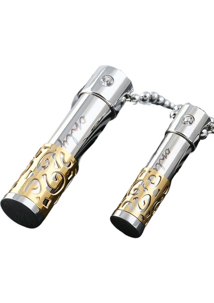 Kolye Paslanmaz Çelik Renk Kaybetmez Erkek ve Kadın Yaz Yüzüne Üst Düzey Duyu ile Kolye Parfüm Ekleyebilir (Yurt Dışından)