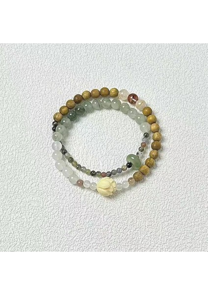 Akuamarin Bileklik Yuvarlak Boncuklar Yüzlerce Son Derece Renkli Bileklik (Yurt Dışından)