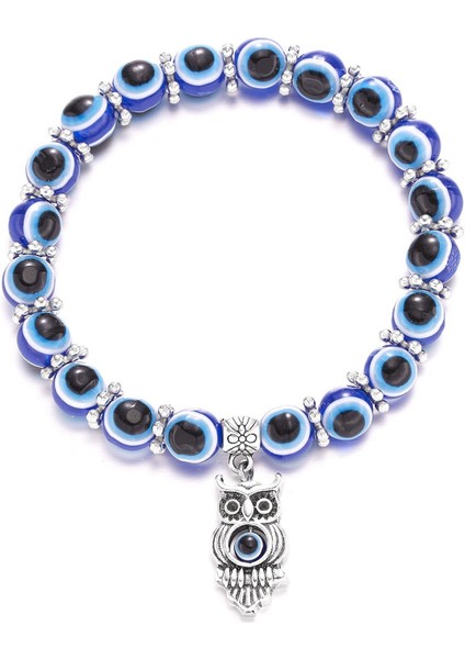 Türk Şeytan Gözü Kolye Titanyum Takı (Yurt Dışından)