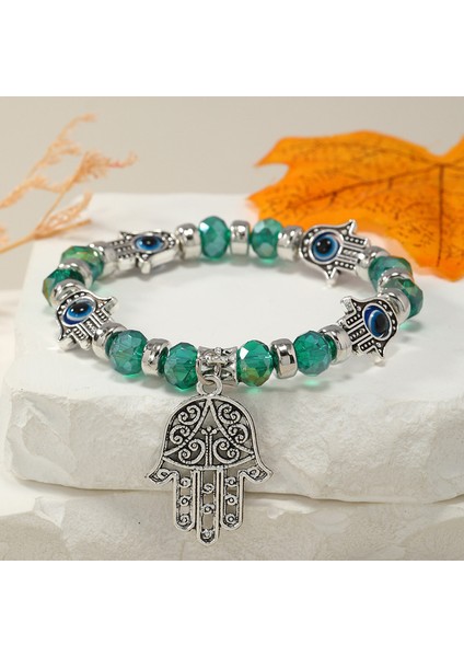 Türk Şeytan Gözü Kolye Titanyum Takı (Yurt Dışından)