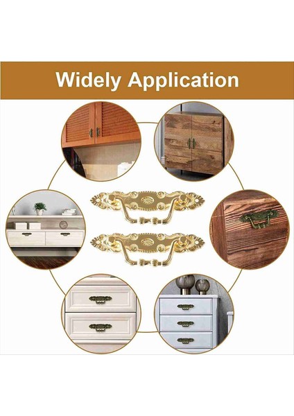 20PCS Antika Sap Çinko Alaşım Çekmece Kapı Düğmeleri Altın Dolaplar ve Mobilya Kapısı Için Tutamaklar (Vidalarla) (Yurt Dışından) modelleri