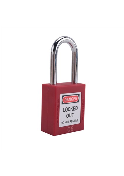 10 Kırmızı Lockout Tagout Kilitleri 10 Kilitli Etiket Etiketi Anahtarlı Farklı Uyumlu Güvenlik Kilitleri (Kırmızı Anahtarlı Farklı) (Yurt Dışından)