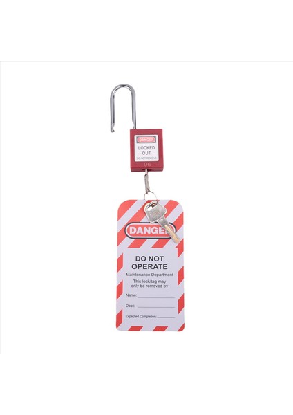 10 Kırmızı Lockout Tagout Kilitleri 10 Kilitli Etiket Etiketi Anahtarlı Farklı Uyumlu Güvenlik Kilitleri (Kırmızı Anahtarlı Farklı) (Yurt Dışından) fiyatları