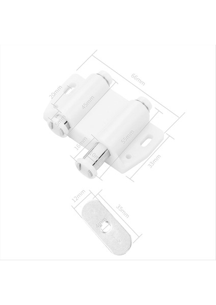 Çift Açılış Mıknatıs Otomatik Ribaunt Anahtarı Yakın Sessiz Kapanış Kilidi Mobilya Dolabı Çekmecesi Siyah (Yurt Dışından) indirimleri